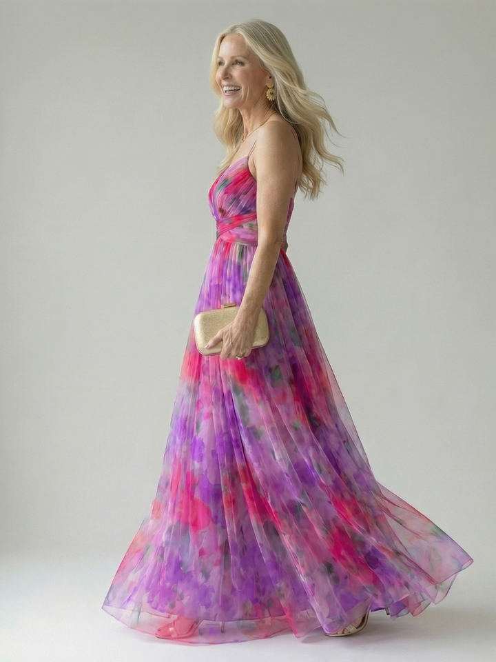Isel wrap maxi dress