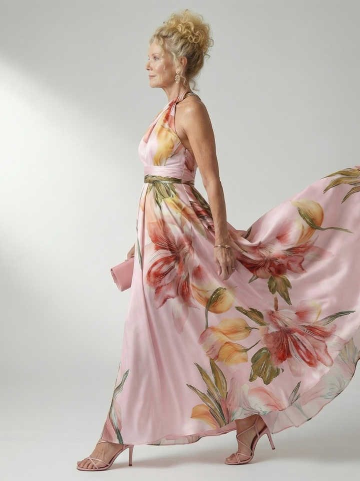 Amiel floral maxi dress