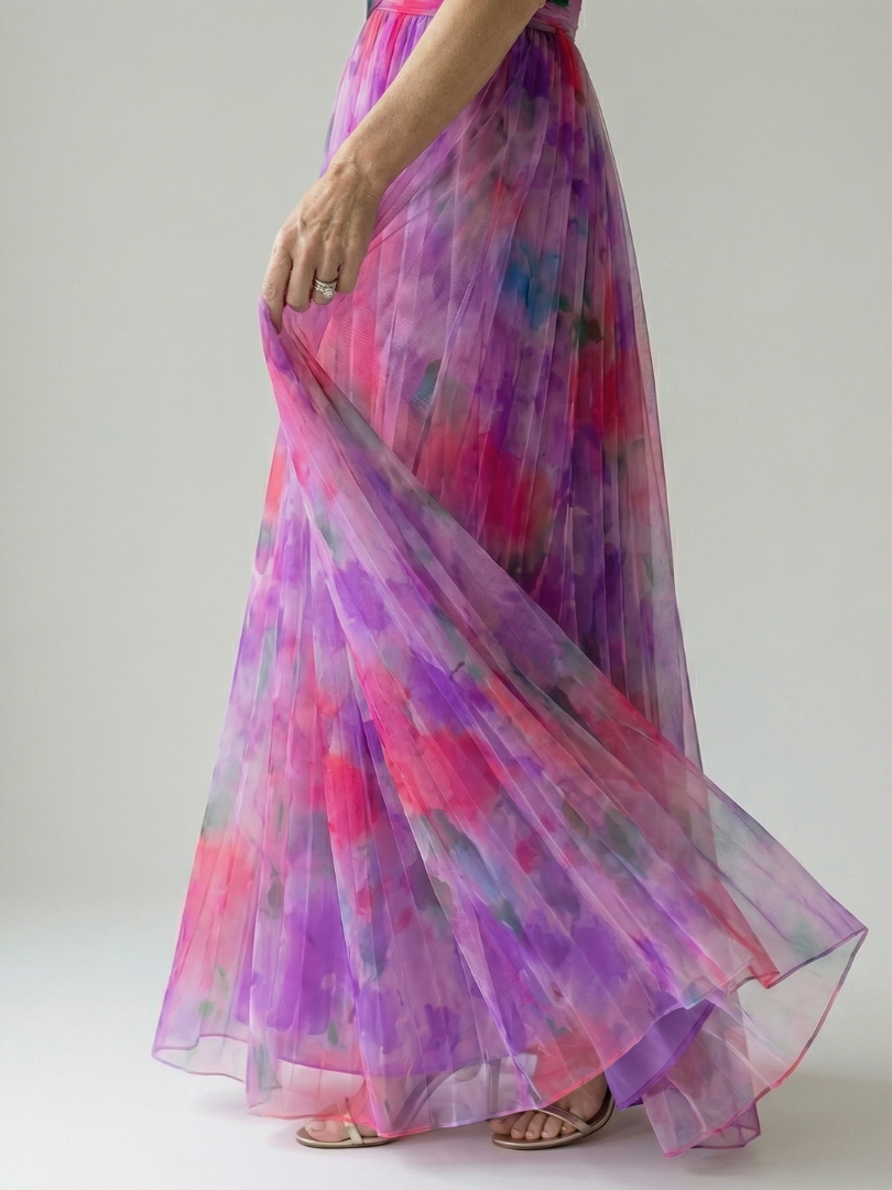 Isel wrap maxi dress