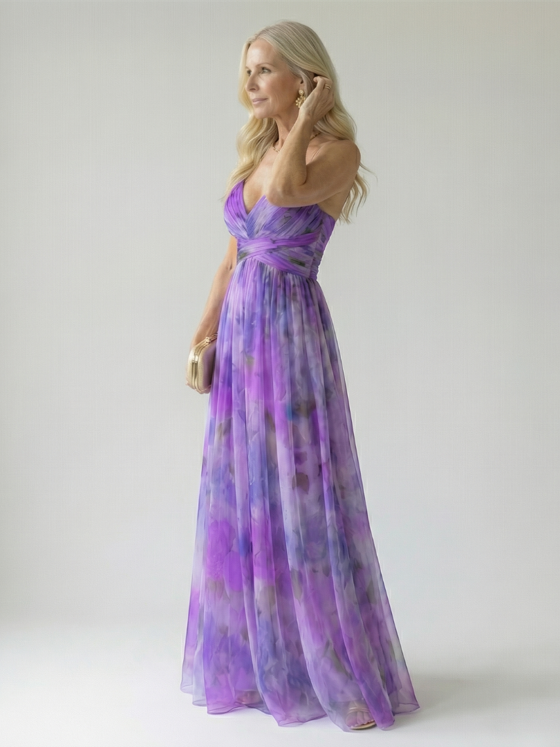Isel wrap maxi dress