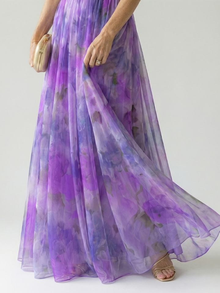 Isel wrap maxi dress