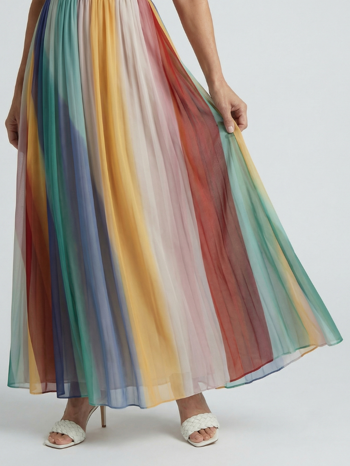 Sereine striped maxi dress