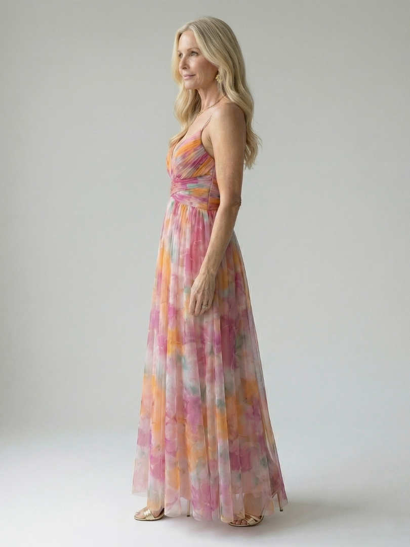 Isel wrap maxi dress