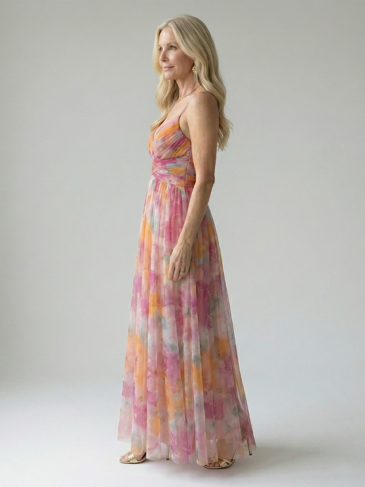 Isel wrap maxi dress