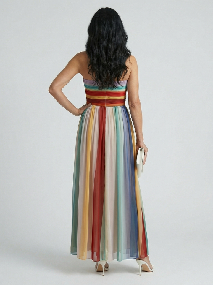 Sereine striped maxi dress