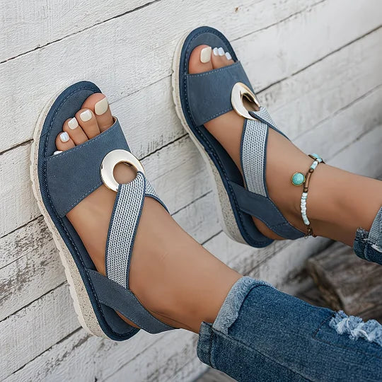 Willa™ Orthopaedic Soft-Strap Wedge Sandals – image 2