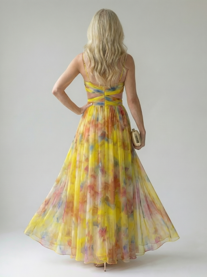 Isel wrap maxi dress
