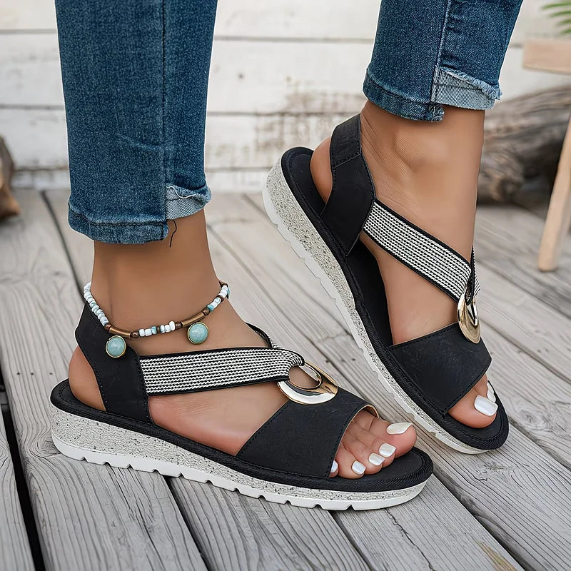 Willa™ Orthopaedic Soft-Strap Wedge Sandals – image 9