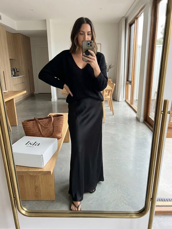 Isolde™ Knit & Satin Ensemble