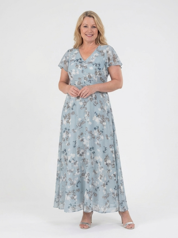 Ismeria floral print maxi dress