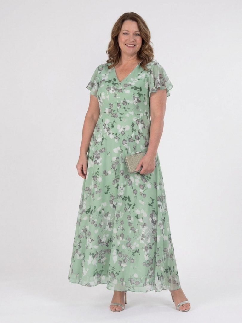 Ismeria floral print maxi dress