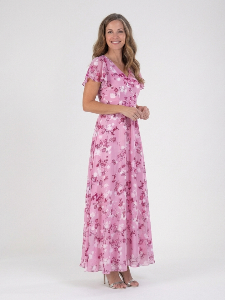 Ismeria floral print maxi dress