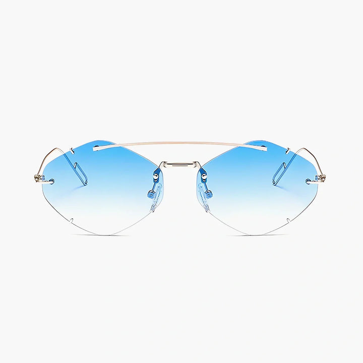 Gemma gold frame tinted-lens sunglasses