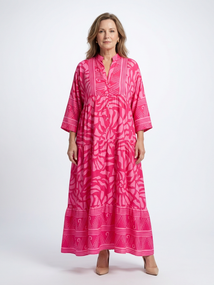 Marielle button-front midi dress