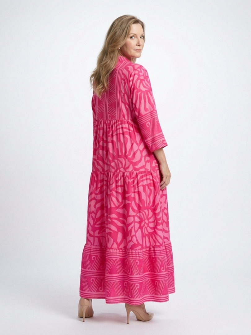 Marielle button-front midi dress