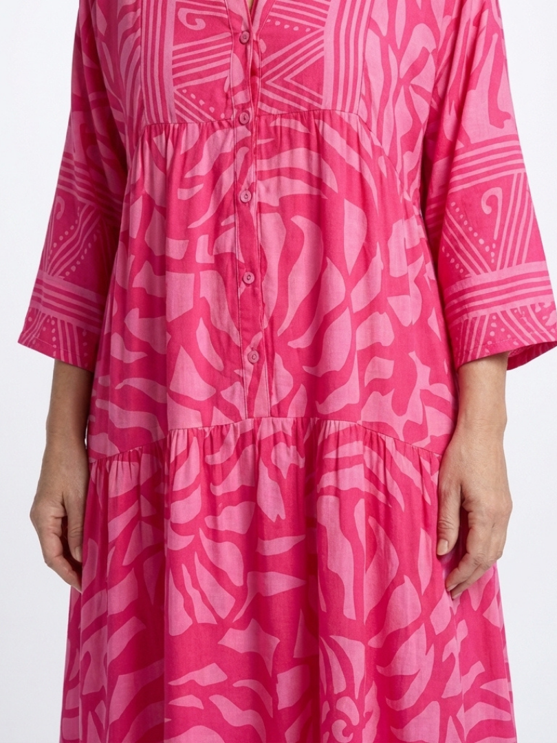 Marielle button-front midi dress